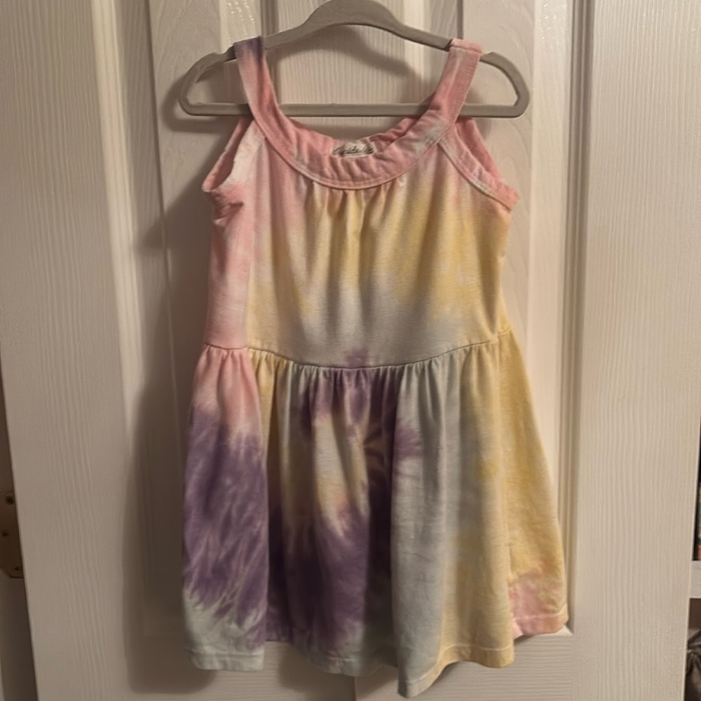 Toddler Girls Pastel Tie-Dye Dress